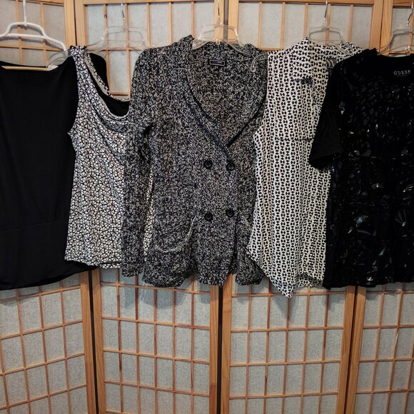 Guess Tops - LOT OF 5/$20 WOMENS TOPS SHIRTS SWEATER CREAZIONI EFFECT CHICOS GUESS~SIZE L